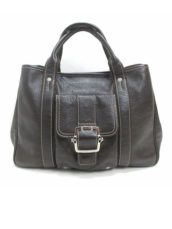 Longchamp Handbags - Authentic Longchamp Brown genuine Leather Tote, logo